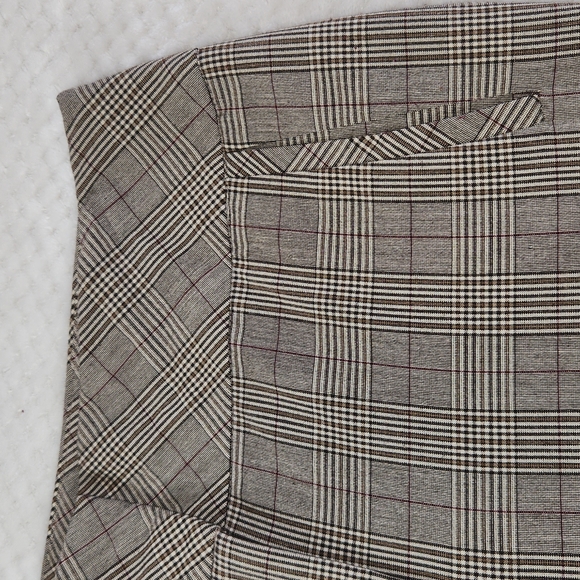 COUNTERPARTS BROWN PLAID WOMENS DRESS PANTS SIZE 8 - Picture 4 of 9